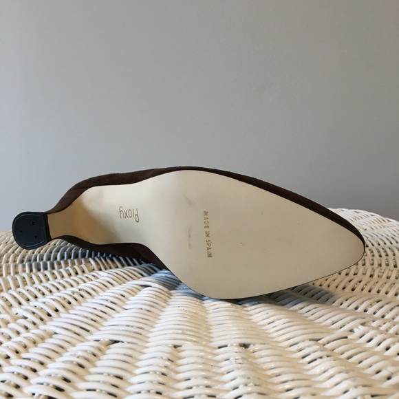 NEW Vintage PROXY Suede Side Zip Booties Soutache NWOT - Picture 10 of 13